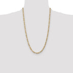 Leslie's 10k 5.35mm Semi-Solid Figaro Chain - Image 4