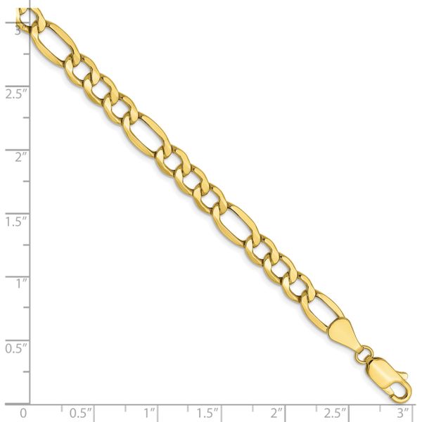 Leslie's 10K 5.35mm Semi-Solid Figaro Chain - Image 2