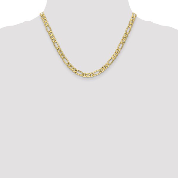 Leslie's 10K 6.6mm Semi-Solid Figaro Chain - Image 4