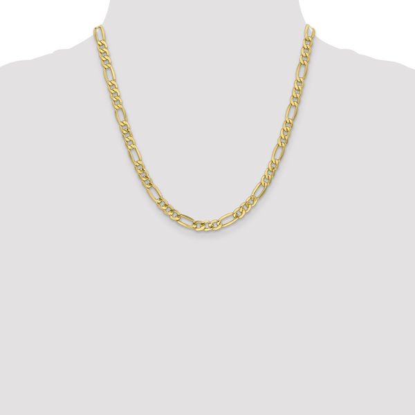 Leslie's 10K 6.6mm Semi-Solid Figaro Chain - Image 4