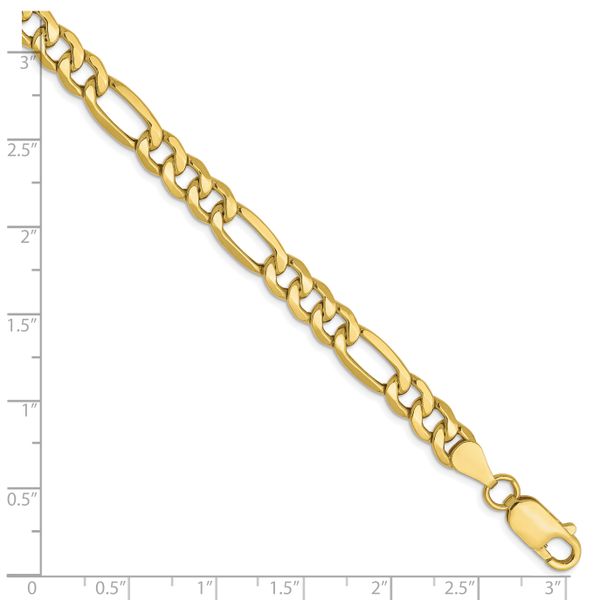 Leslie's 10K 6.6mm Semi-Solid Figaro Chain - Image 2