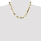 Leslie's 10K 7.3mm Semi-Solid Figaro Chain - Image 4