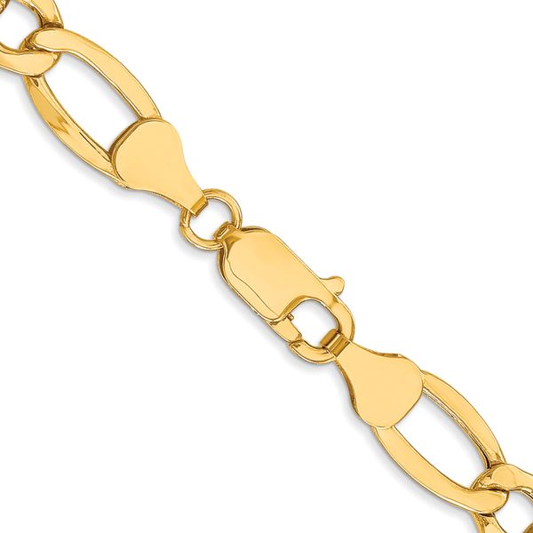 Leslie's 10K 7.3mm Semi-Solid Figaro Chain - Image 3