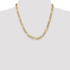 Leslie's 10K 7.3mm Semi-Solid Figaro Chain - Image 4