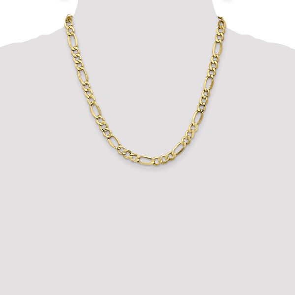 Leslie's 10K 7.3mm Semi-Solid Figaro Chain - Image 4