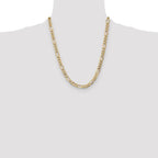 Leslie's 10K 7.3mm Semi-Solid Figaro Chain - Image 4