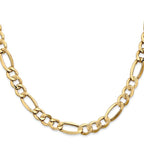 Leslie's 10K 7.3mm Semi-Solid Figaro Chain - Image 2