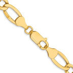 Leslie's 10K 7.3mm Semi-Solid Figaro Chain - Image 3