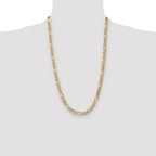 Leslie's 10k 7.3mm Semi-Solid Figaro Chain - Image 4