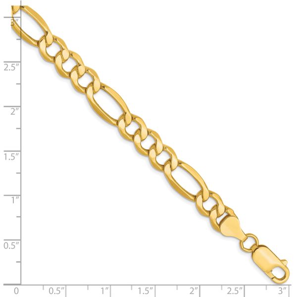Leslie's 10K 7.3mm Semi-Solid Figaro Chain - Image 2
