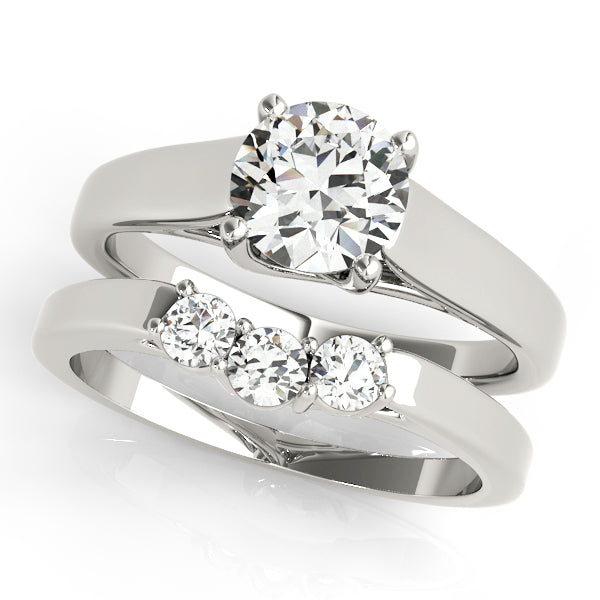 Platinum Trellis Engagement Ring - Image 3