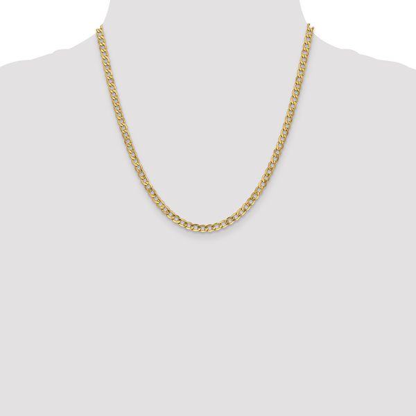 Leslie's 10K 4.3mm Semi-Solid Curb Chain - Image 4
