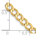 Leslie's 10K 4.3mm Semi-Solid Curb Chain - Image 2