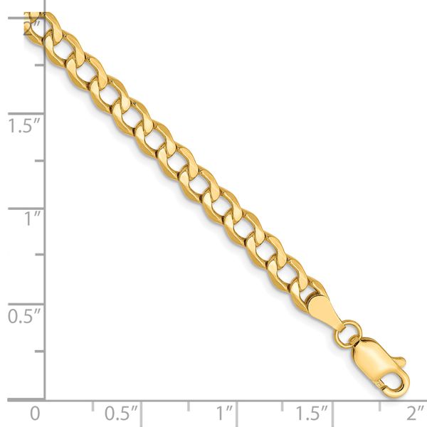 Leslie's 10K 4.3mm Semi-Solid Curb Chain - Image 3