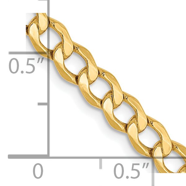 Leslie's 10K 4.3mm Semi-Solid Curb Chain - Image 2