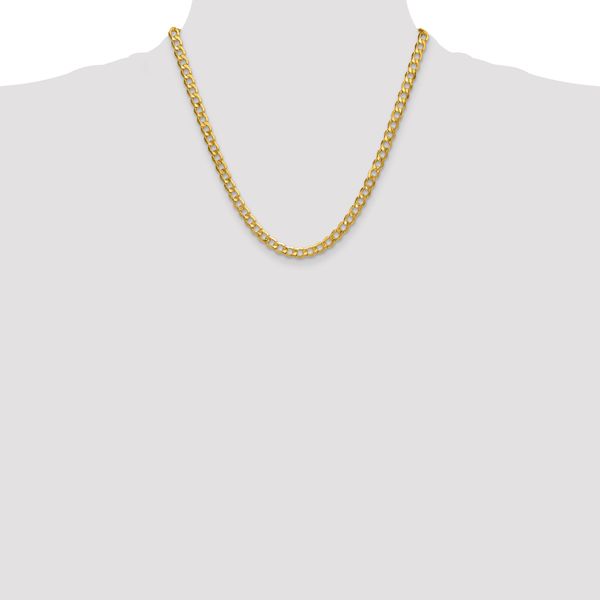 Leslie's 10K 6.5mm Semi-Solid Curb Chain - Image 4