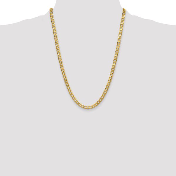 Leslie's 10K 6.5mm Semi-Solid Curb Chain - Image 4
