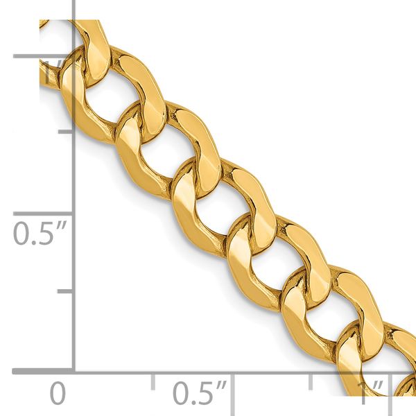 Leslie's 10K 6.5mm Semi-Solid Curb Chain - Image 2