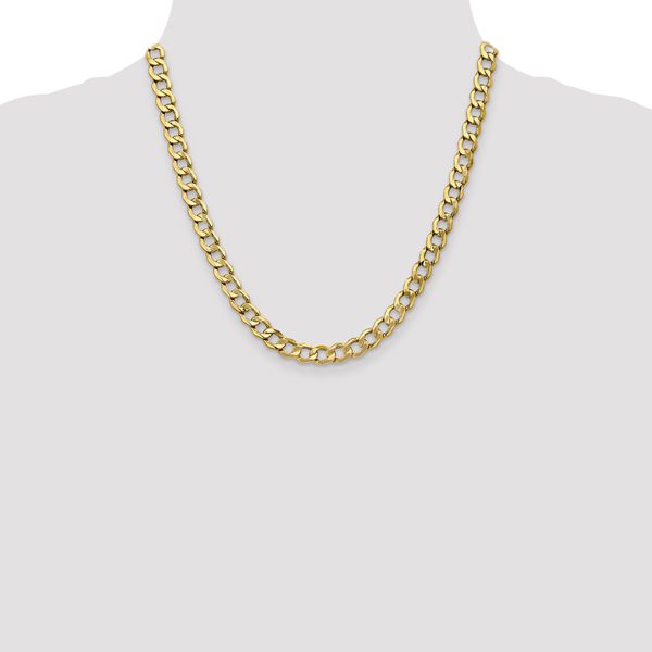 Leslie's 10K 7mm Semi-Solid Curb Chain - Image 4
