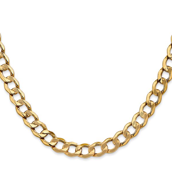 Leslie's 10K 7mm Semi-Solid Curb Chain - Image 2