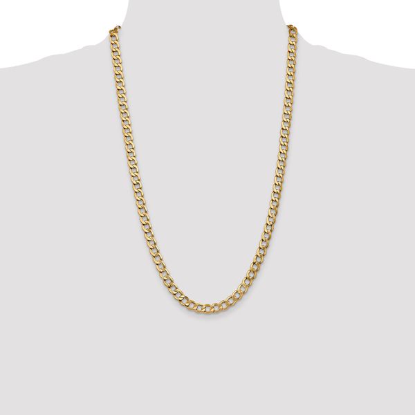 Leslie's 10k 7mm Semi-Solid Curb Chain - Image 4