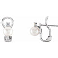 Omega Pearl Earrings