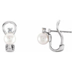 Omega Pearl Earrings