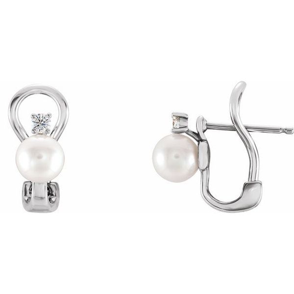 Omega Pearl Earrings