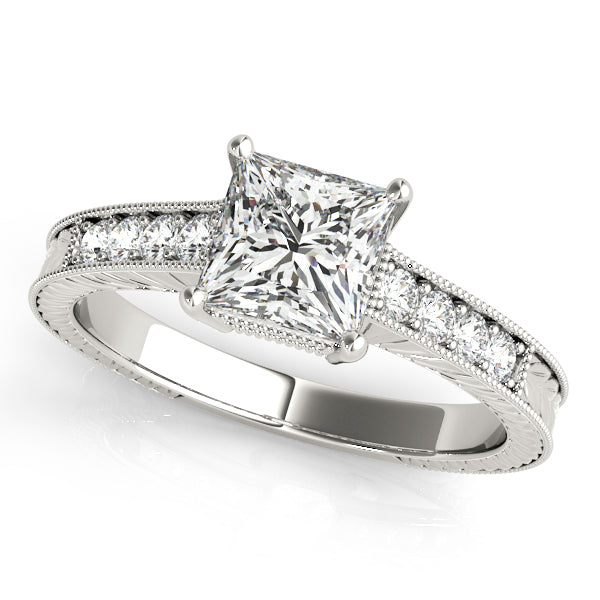 Platinum Antique Engagement Ring