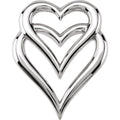 Double Heart Slide Pendant