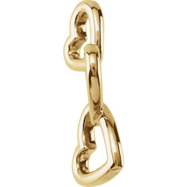 Interlocking Hearts Pendant - Image 2