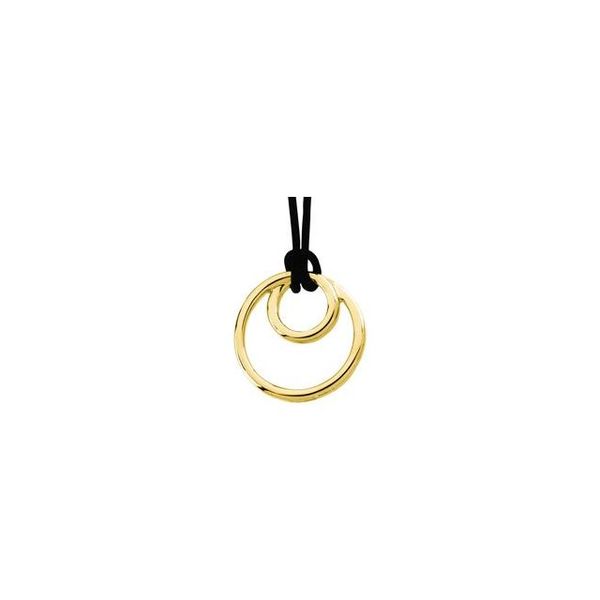 Geometric Circle Pendant