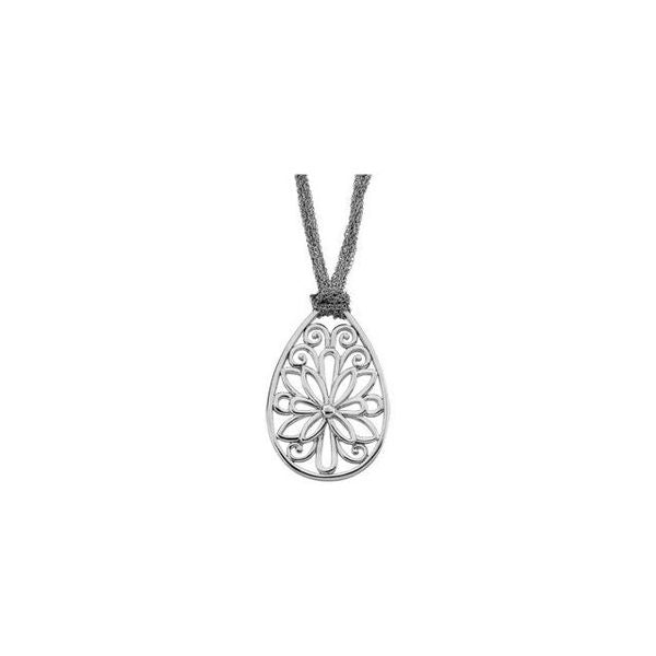 Teardrop Filigree Pendant