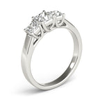 Platinum Princess Three-Stone Engagement Ring - Image 3