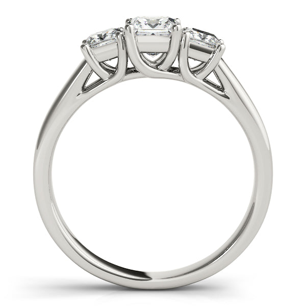 Platinum Princess Three-Stone Engagement Ring - Image 2