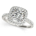 Platinum Halo Engagement Ring