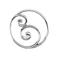 Scroll Circle Pendant