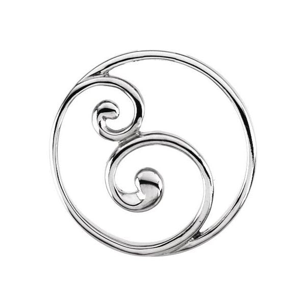Scroll Circle Pendant