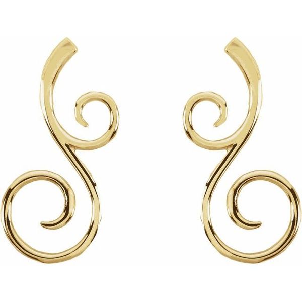 Scroll Earrings - Image 2