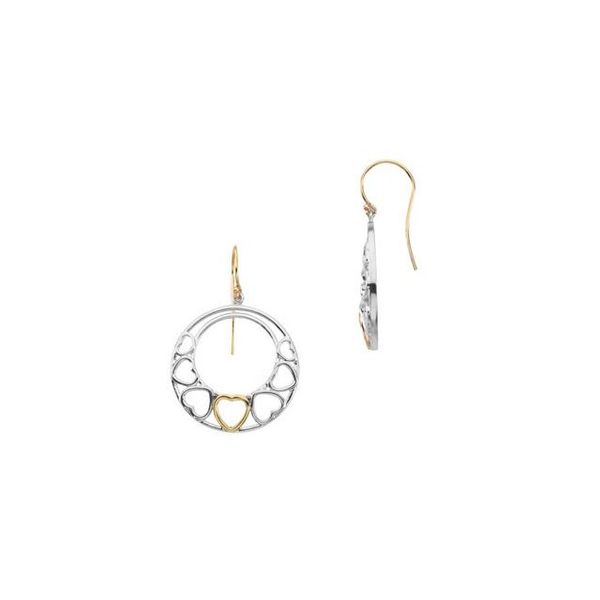 Circle Heart Earrings