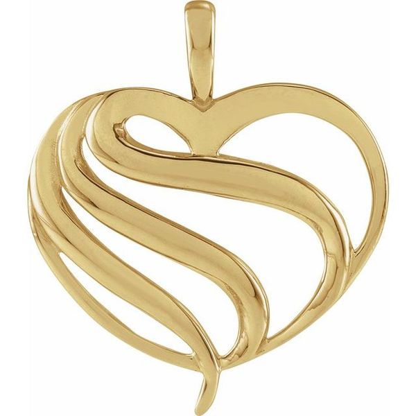 Freeform Heart Pendant