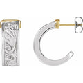 Calla Lily Hoop Earrings