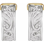 Calla Lily Hoop Earrings - Image 2
