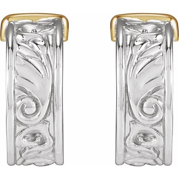 Calla Lily Hoop Earrings - Image 2