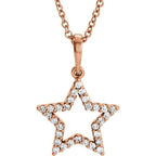 Accented Petite Star Necklace
