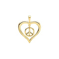Heart Peace Sign Pendant