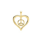 Heart Peace Sign Pendant