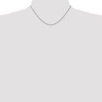 Leslie's 14K White Gold 1mm Box Chain - Image 4