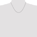 Leslie's 14K White Gold 1mm Box Chain - Image 4