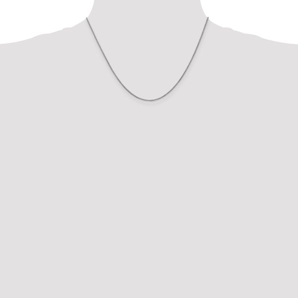 Leslie's 14K White Gold 1mm Box Chain - Image 4